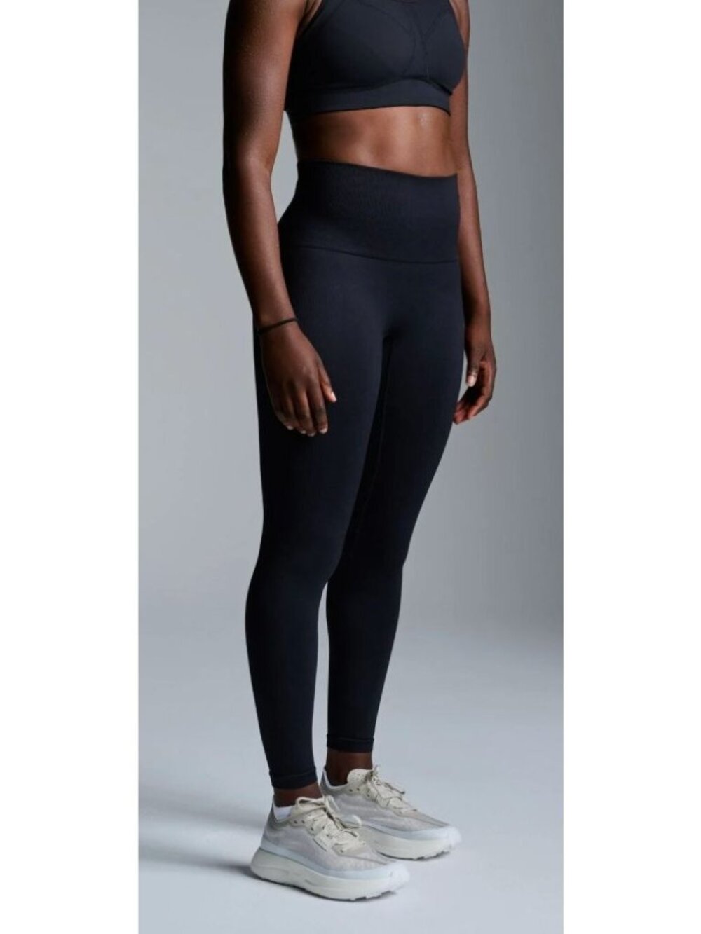 LNDR Chisel 7/8 Black Seamless Compression Leggings-sz S/M